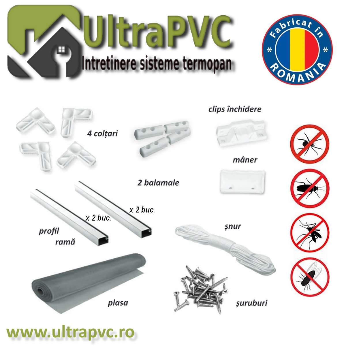 plase insecte pe balamale ultrapvc