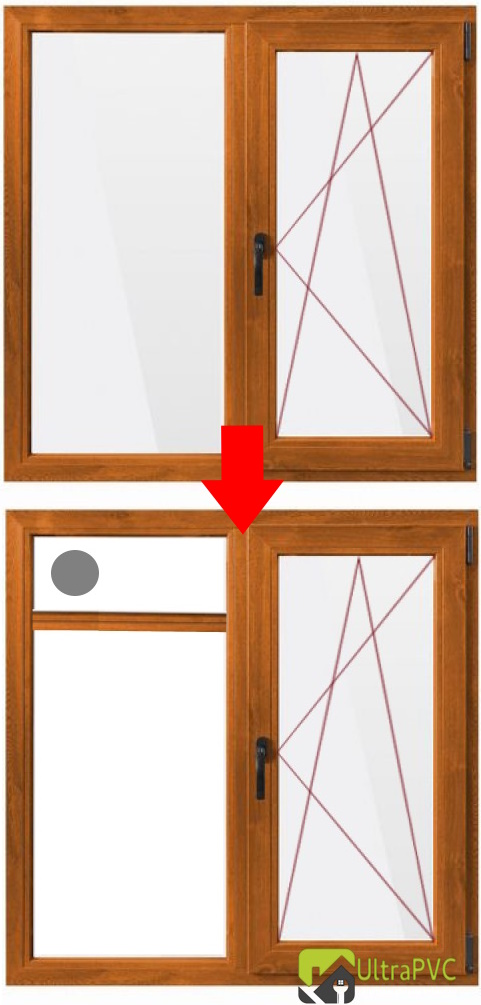 sticla termopan cu gaura modificare