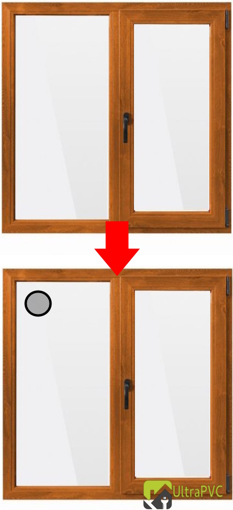 modificare sticla termopan cu gaura